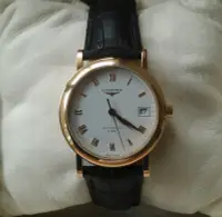在飛比找Yahoo!奇摩拍賣優惠-浪琴Longines18K金機械錶 L990法蘭西昂紀念錶 