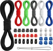 Multicolor Elastic Stretch round String Shock Cord Bungee Cords Rope 32 Yards 1/
