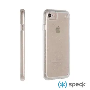 Speck iPhone 7/7+/8 Plus Presidio Clear+Glitter 金色玻璃水晶防摔保護殼