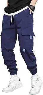 [JEShifangjiusu] Mens Outdoor Entertainment Cargo Pants Lightweight Tactical Pant Quick Dry Hikiing Adventure Joggers