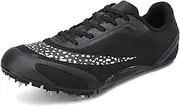 [SDEQA] Mens Track and Field Shoes Teenagers 8 Spikes Athletic Shoes Breathable Running Jumping Sprint Racing Sneakers for Girls Unisex