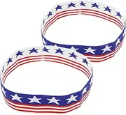 [Ipetboom] 2Pcs Elastic Sports Headbands for Gym Sweat Absorbing Workout Hair Accessories High Elasticity Headband for Men Women for Yoga Running Cycling and Daily Wear