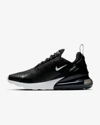 在飛比找Yahoo奇摩購物中心優惠-NIKE AIR MAX 270 運動 女大童氣墊鞋 黑 K