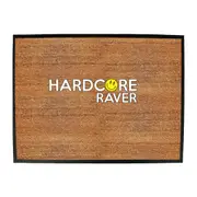 Hardcore Raver Smile - Funny Novelty Doormat Man Cave Floor mat