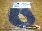 BLACK BARRED GRIZZLY FLUTTER LEGS BARRED HARELINE DUBBIN NEW FLY TYING MATERIAL