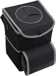 Foldable Car Garbage Can | Waterproof Trash Bin,Waterproof Car Seatback Storage Bin Large Capacity Multi-Function for Phone