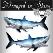Mako Shark Decals Fish Stickers Tackle Box RV Truck Trailer AFP-0040