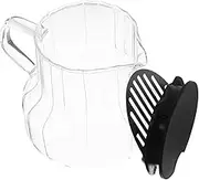 CONGARTENO Glass Coffee Pitcher with Lid Glass Carafe for Tea Cold Brew and Iced Beverages Stylish and Easy to Clean Coffee Server for Home and Entertaining