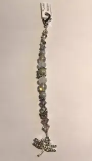 Whimsy Dragonfly Scissor Fob Made With Beads And Charms - My Big Toe Designs