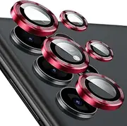 KUXNGUYI Phone Camera Lens Protector compatible with Samsung Galaxy S25 Ultra [1 Set ], Individual Lens Protectors, Scratch-Resistant Ultra-Thin Tempered Glass with Aluminum Edging, S25Ultra 25Ultra