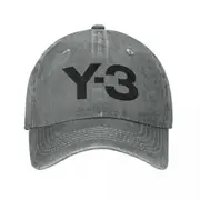 Y-3 Yohji Yamamoto Summer Cap Men Women Ponytail Baseball Cap Hip Hop Sun Hat Gray