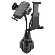 Phone Holder Mount for Car Cup Holder Slot – Flexible Gooseneck Mount with