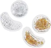 CIMAXIC Eye Gel Pads 4pcs Sequins Design Cooling Heating Therapy for Eye Bag Relief