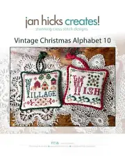 Jan Hicks Creates! - Vintage Christmas Alphabet 10- Original design by Jan Hicks
