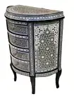 Handmade, Antique Style, Curving Wood Sideboard, Home Decore, Wooden Sideboard