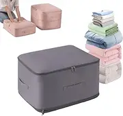 [Epzia] Ultra Space Saving Self Compression Organizer - Heavy Duty Moving Tote for Comforters, Duvets & Bedding - Cube Vacuum Storage Bag for Travel, Clothes & Vacuum Seal Bags for Home Storage & Organisation