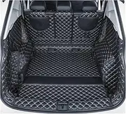 Car Boot Protector Trunk Mat for VW for Tiguan for TAYRON for Tiguan L for T-ROC for LAVIDA for MAGOTAN for Passat Special Car Trunk Mats Waterproof Boot Carpets Car Trunk Mats(A Black Beige)