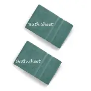 2 new SAGE GREEN Charter Club Elite 100% Hygro Cotton 33x64 inch BATH SHEETS