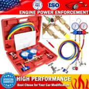 Air Conditioner Manifold Gauge Set Kit AC Diagnostic Tool Refrigeration Charging