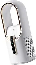 Desk Fan Portable, Battery Operated Quiet Desktop Fan Bladeless, Touch Control Personal Fan for Bedroom, Office, Home, Outdoor