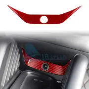For Mini J01 EV Cooper 2024-UP Red Carbon Fiber Interior Cigarette Lighter Cover