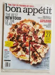 Bon Appetit Magazine January 2012 Pan Roasted Cauliflower Steaks Baby Back Ribs