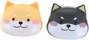 [YOSADIER] 2pcs Creative Cartoon Lens Box Portable Eye Lens Case with Mirror Tweezers Compact Storage for Travel Outdoor Activities Durable Unique Design