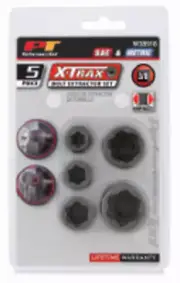 Perform Tool W38918 5pc 3/8" Dr Bolt Extractor Set