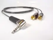 Clairmont Cable Gotham Starquad Audiophile 3.5mm 1/8" AUX Dual RCA Cable 2M