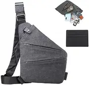 [HHMIDS] Portable Crossbody Bag, Anti Theft Bag, Travel Leisure Bag with Adjustable Shoulder Strap, Suitable for Travel, Sports, Work