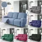3 Seater Thin Recliner Sofa Cover Elastic Armchair Chair Covers for Living Room