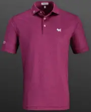 Scotty Cameron Peter Millar Scotty Dog Beer Garden Polo (Medium, Pomegranate)