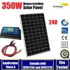 24V 350W Mono Solar Panel Kit 36V PV 24V Battery Charging 30A Regulator Cables