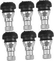 iplusmile 6 Pack Tubeless Tire Valve Stems Pure Copper Core Rubber Valve Stem Kit Truck Tire Shop Supplies
