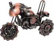 HOODANCOS Vintage Motorcycle Model Ornament Retro Art Desktop Decor for Home Office Cafe Unique Motorcycle Statue for Stylish Interior Decoration and Present Ideas