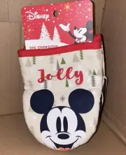 DISNEY MICKEY MOUSE HOLIDAY CHRISTMAS JOLLY 2 PACK MINI MITTS NEW
