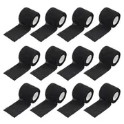 Self Adhesive Cohesive Wrap Bandage Pet Vet Wrap First Tapes Black - 12x
