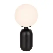 Kade Table Lamp, Black, Opal Matte