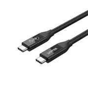 Unitek C14100BK-0.8M USB 4.0 USB-C Cable - 80cm - Black Up to 40Gbps - Up to 8K 60Hz - Up to 100W PD [C14100BK-0.8M]