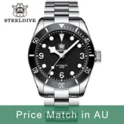 Steeldive SD1958, Black Bay, NH35, AR Sapphire, Lume, 200m Diving, BNIB