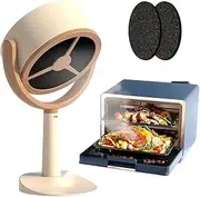 Desktop Range Hood, Mini Household Portable Extractor Hood with 2 Gears Mode, Removable Filter, Wireless Cooker Hood for Home Kitchen, Fondue, Hot Pot, BBQ