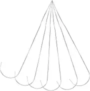 OFFIGAM 6Pcs Stainless Steel Bead Threader for Easy DIY Jewelry Making Durable Crafting Needles for Stringing Beads for Liquid and Beads Projects