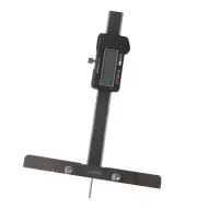 Digital Depth Caliper with Detachable Wide Jaw Bridge - 0-6"/150mm Stainless ...