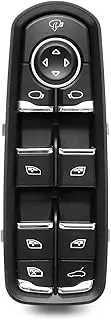 Front Door Driver Side Electric Power Window Switch with Child Lock Compatible for Porsche and Panamera 7PP959858 MDML RDML HDML KDML AEDML(Not chlid Lock)