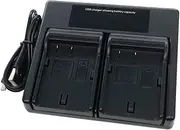 USB Dual Battery Charger for PANASONIC DMW-BLF19E DMW-BLF19 DMW-BLF19PP DMW-BTC10E Lumix DMC-GH3 DMC-GH4 DMC-GH5 DMC-GH5GK DC-G9 DC-G9EG-K Series Camera