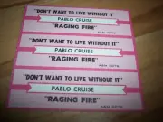 3 Pablo Cruise Don't Want To Live Without You / Raging Fire Jukebox Title Strips