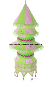 Indian Lamp Shade Lamps Bohemian Traditional Vintage Cotton Decorative 6 Step