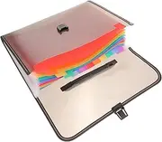 SHINEOFI Expandable Folder Large Capacity File Folder Portable Multi-Layer for Office and Study