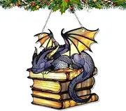 Dragon Window Ornament, Sun Catcher for , Window Decoration, Dragon Sun Catcher - Aesthetic Sun Catcher for Crafts Ornaments for , Bedrooms, Balconies, Doors and Walls