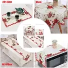 Christmas Tablecloth Dining Table Runner Vintage Floral Lace Doily Wedding Party